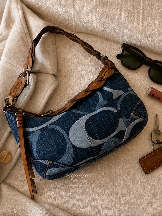 Coach Handbags - Coach Signature Jumbo C Tonal Denim Hobo Bag